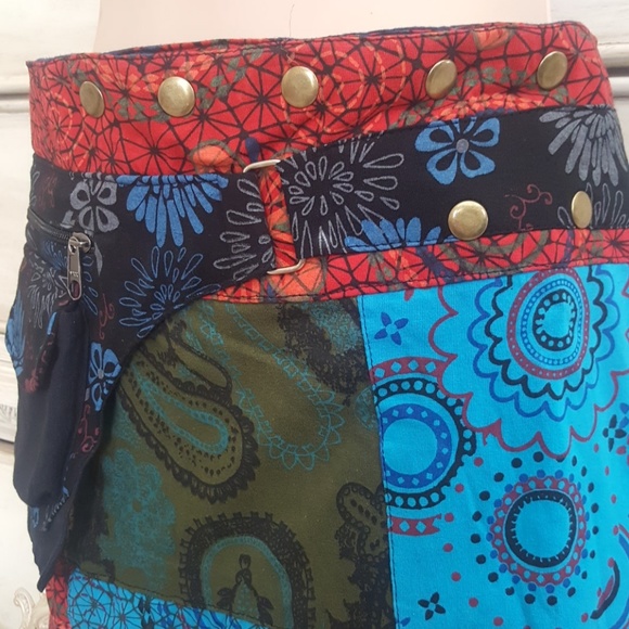Beautiful Wrap Skirt from Nepal Multi Size - Picture 3 of 4
